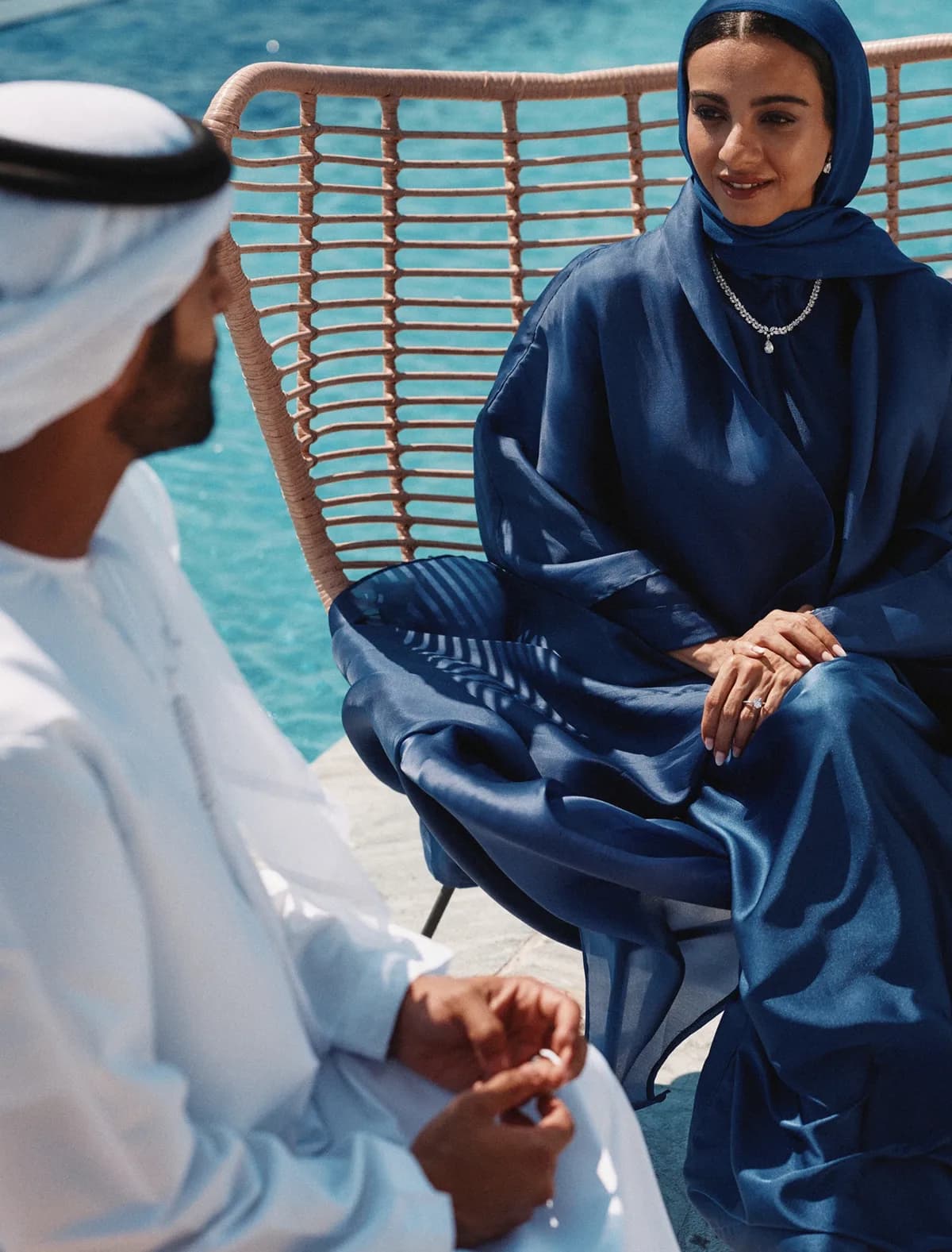 Waterfront majlis seating at Marsa Al Saadiyat